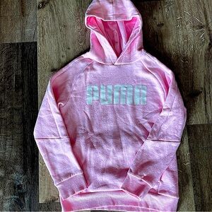 Puma Pink Hoodie Girls Size Large (10/12)